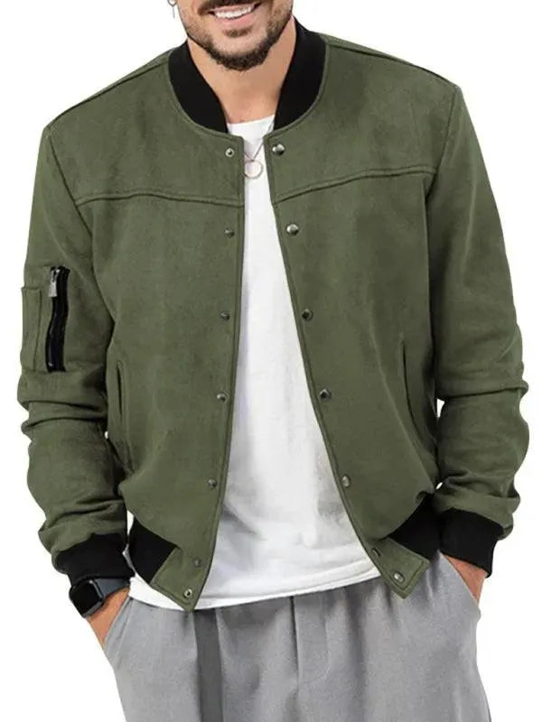 Casual Warm Men Jacket - Bomber Jacket - LeStyleParfait