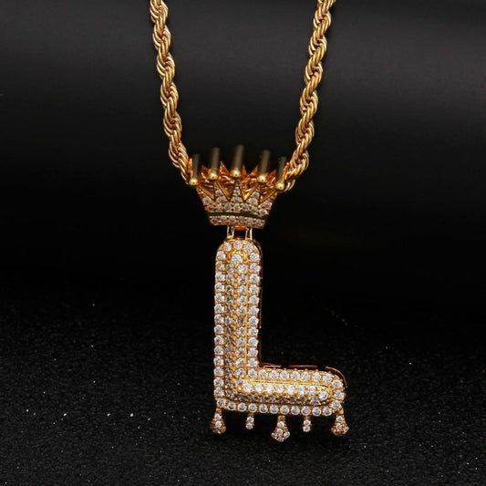 Chain Necklace - Letter "L" Pendant - Pendant Necklace - LeStyleParfait