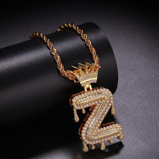 Chain Necklace - Letter "Z" Pendant - Pendant Necklace - LeStyleParfait