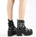 LeStyleParfait Shoes Women's Ankle Boots PU Leather Boots-Boots