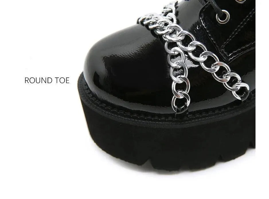 LeStyleParfait Shoes Women's Ankle Boots PU Leather Boots-Boots
