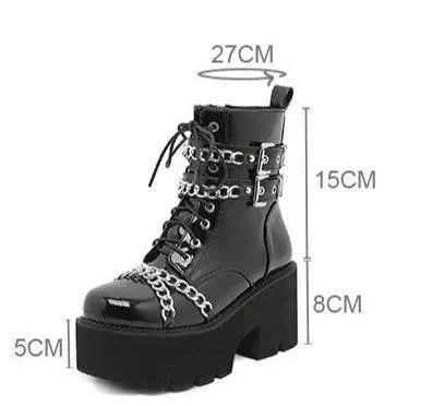 LeStyleParfait Shoes Women's Ankle Boots PU Leather Boots-Boots