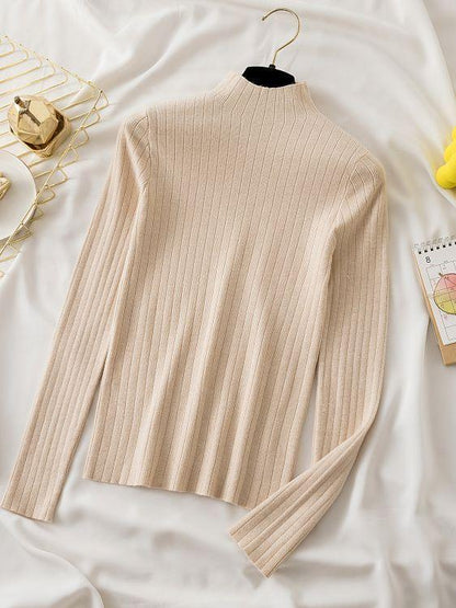Charming Turtleneck Knitwear - Pullover Sweater - LeStyleParfait
