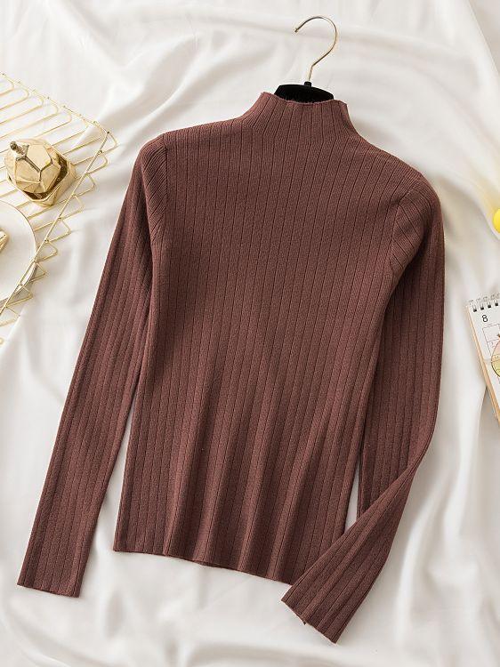 Charming Turtleneck Knitwear - Pullover Sweater - LeStyleParfait