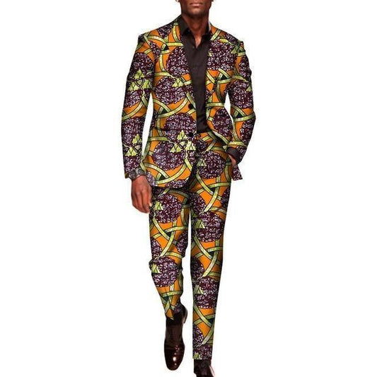 Chic African Two Piece Suit - African Suit - LeStyleParfait