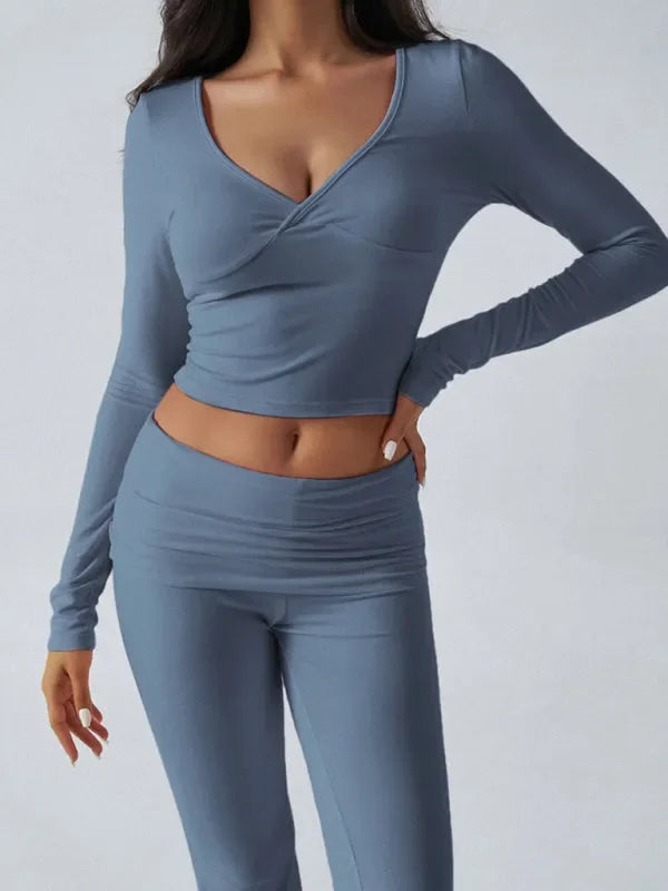 Chic Women Casual Jersey Two-Piece Set - Casual Jersey Two-Piece Set - LeStyleParfait
