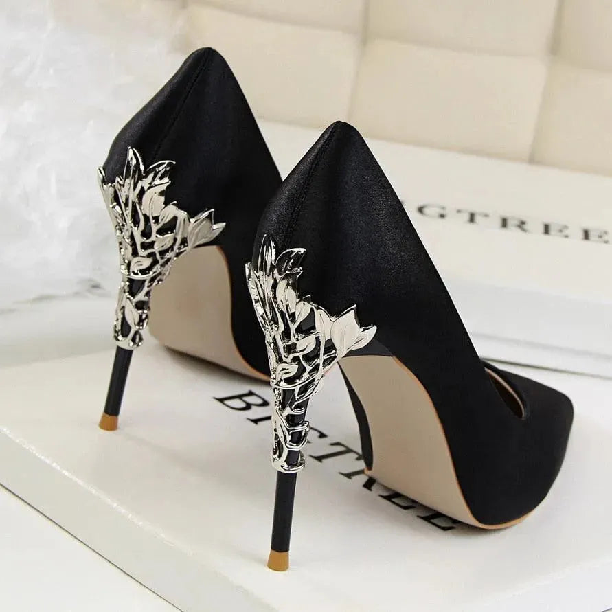 Chicchi Pointed Heel Pumps Shoes - Pumps Shoes - LeStyleParfait