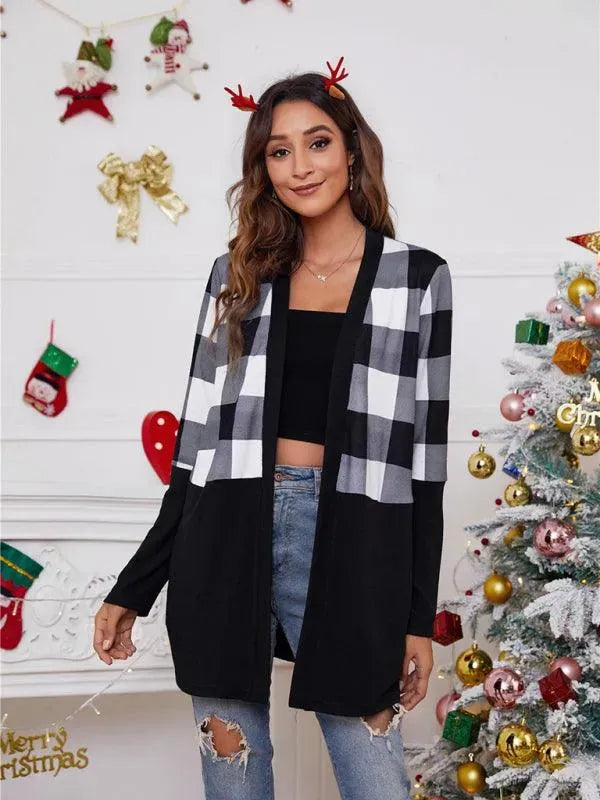 Christmas Print Casual Women Cardigan Sweater - Cardigan Sweater - LeStyleParfait