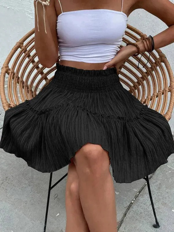 Classic Casual Mini Skirt-Women's Skirt-LeStyleParfait