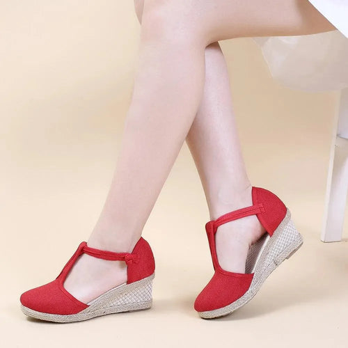 Comfortable Wedge Sandal Shoes - Wedge Shoes - LeStyleParfait