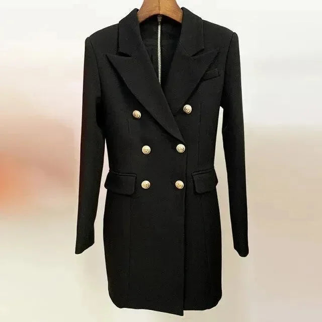 all-season,all-season dress,blazer dress,button-down,button-down dress,buttons,cotton,cotton dress,ladies Wrinkle resistant,long sleeve,long sleeve dress,mini,mini dress,office,office dress,Quick drying mini dress,sheath,sheath dress,solid,solid dress,straight,straight dress,tailored,tailored dress,V-neck,v-neck dress-LeStyleParfait