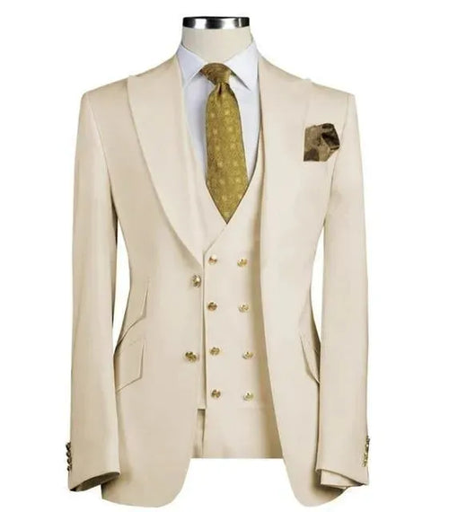Copeland Double-Breasted Three Piece Suit - Three Piece Suit - LeStyleParfait