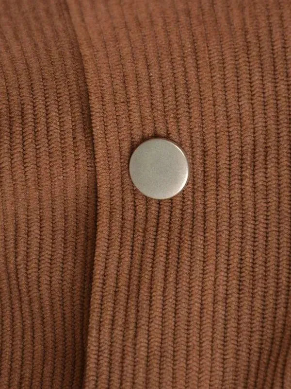 Corduroy High Waisted Midi Skirt - High Waisted Midi Skirt - LeStyleParfait