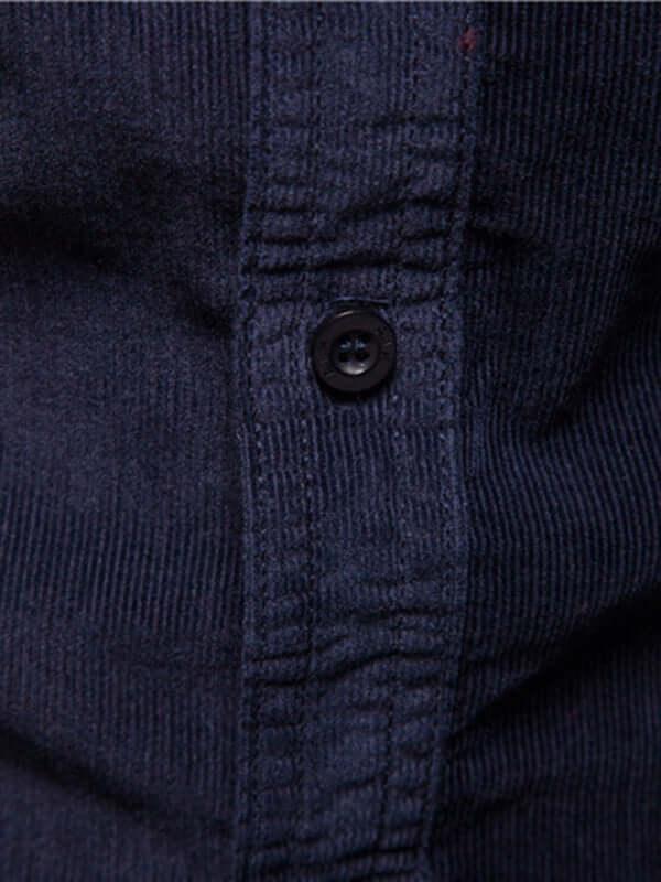 Corduroy Slim Fit Shirt - Long Sleeve Shirt - LeStyleParfait