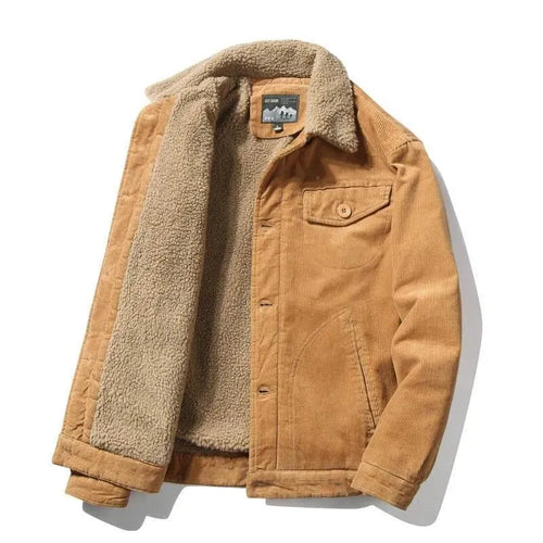 Corduroy Winter Jacket For Men - Casual Jacket - LeStyleParfait
