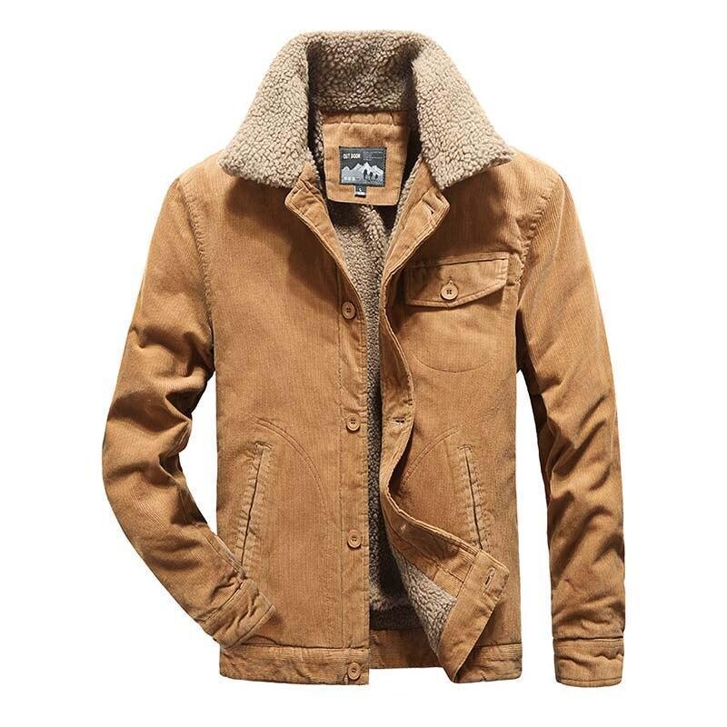 Corduroy Winter Jacket For Men - Casual Jacket - LeStyleParfait