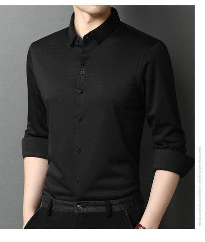 Costello Plus Size Satin Shirt For Men - Silk Shirt - LeStyleParfait