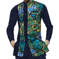 Cotton Patchwork Dashiki Men's Shirt-Men Shirts-LeStyleParfait