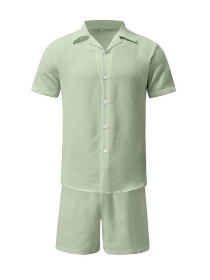 Cotton Short Sleeved Men Clothing Set - Clothing Set - LeStyleParfait