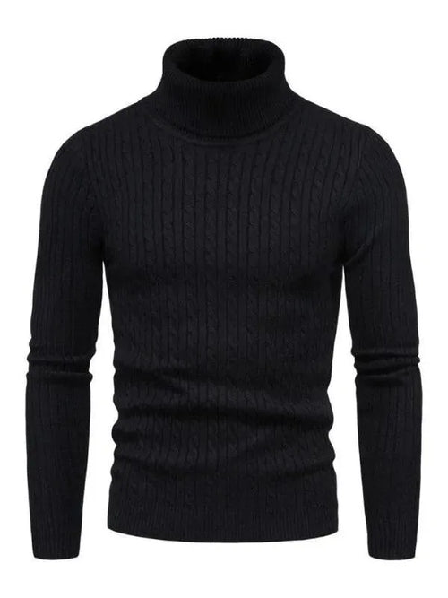 Cross-Border Slim Fit Turtleneck Men Sweater - Pullover Sweater - LeStyleParfait