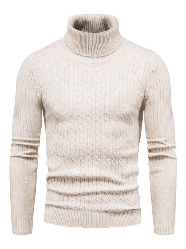 Cross-Border Slim Fit Turtleneck Men Sweater - Pullover Sweater - LeStyleParfait