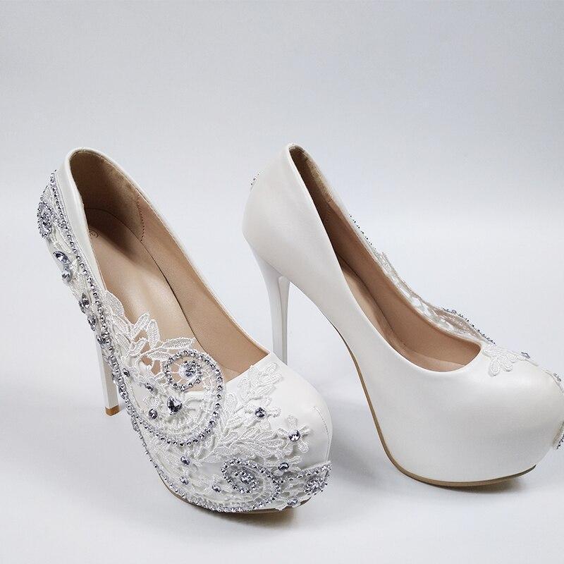 Crystal Floral Wedding Pumps Shoes - Pumps Shoes - LeStyleParfait