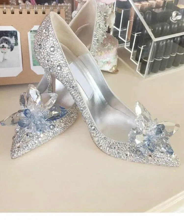 Crystal Rhinestone Wedding Pumps Shoes - Pumps Shoes - LeStyleParfait