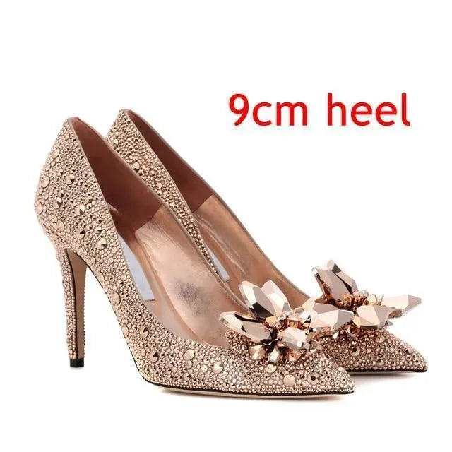 Crystal Rhinestone Wedding Pumps Shoes - Pumps Shoes - LeStyleParfait