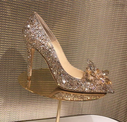 Crystal Rhinestone Wedding Pumps Shoes - Pumps Shoes - LeStyleParfait