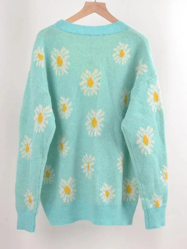 Daisy Knitted Women Cardigan Sweater - Cardigan Sweater - LeStyleParfait