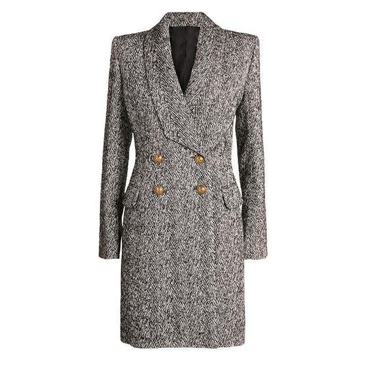 Designer herringbone Coat For Women - Coat - LeStyleParfait