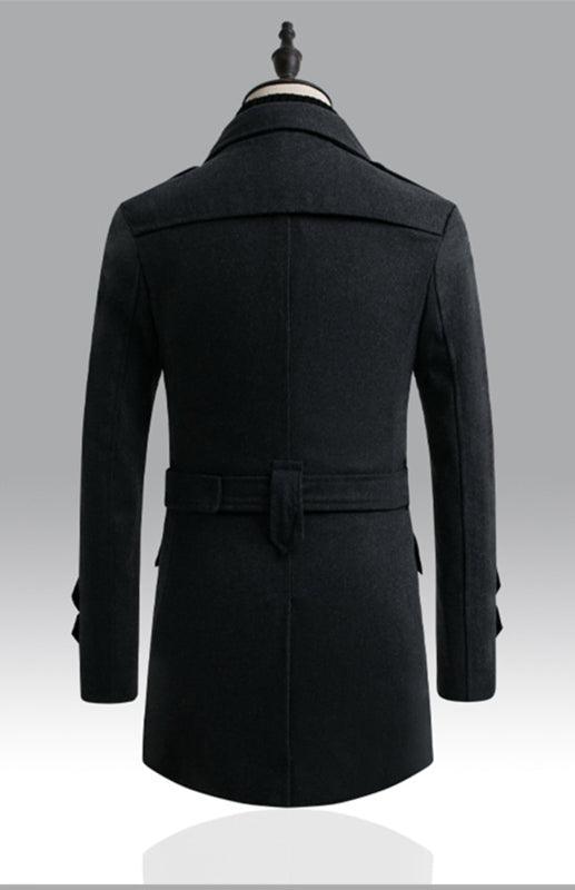 Double-Breasted Men Trench Coat - Trench Coat - LeStyleParfait