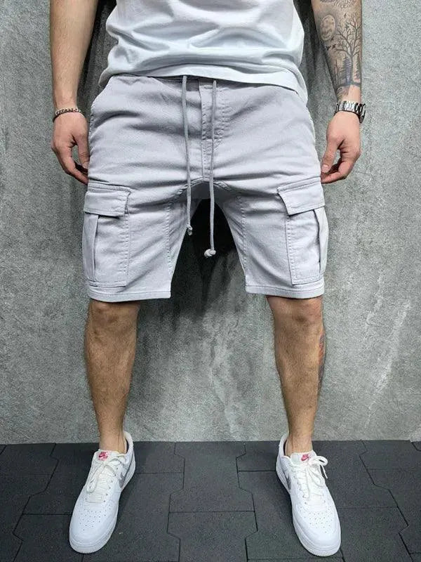 Drawstring Men Cargo Shorts - Men's Shorts | LeStyleParfait-Shorts