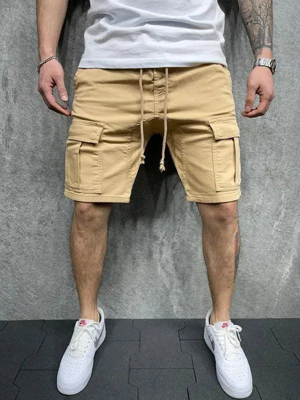 Drawstring Men Cargo Shorts - Men's Shorts | LeStyleParfait-Shorts