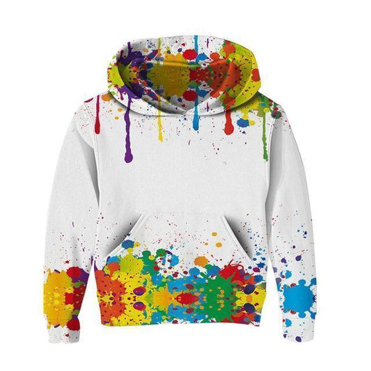 Dripping Paint Kids Hoodies - Kids Hoodies - LeStyleParfait