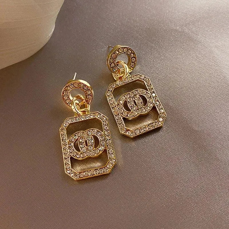 Drop Earrings Gold & Silver For Women - Earrings - LeStyleParfait