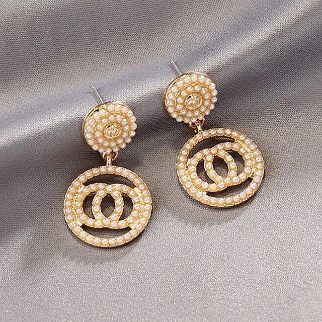 Drop Earrings Gold & Silver For Women - Earrings - LeStyleParfait