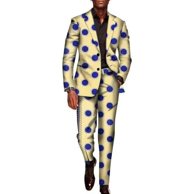 Elegant African Two Piece Suit - African Suit - LeStyleParfait
