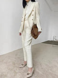 Tweed Pantsuit - Women Suits - Pantsuit - LeStyleParfait