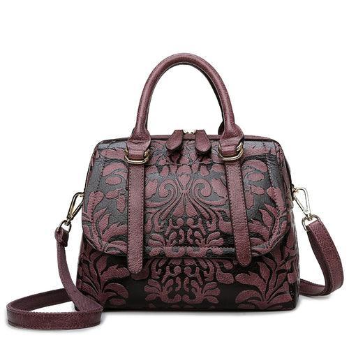 Embossed Leather Handbags - Bag - LeStyleParfait