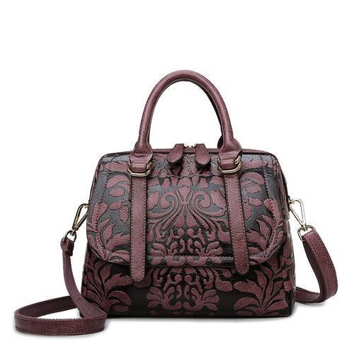 Embossed Leather Handbags - Bag - LeStyleParfait