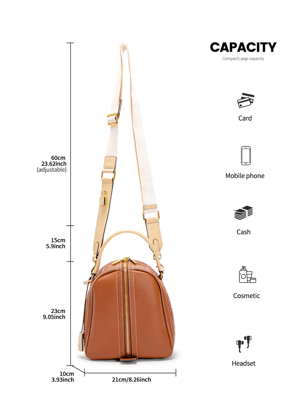 Embossed Letters Women Handbag - Handbag - LeStyleParfait