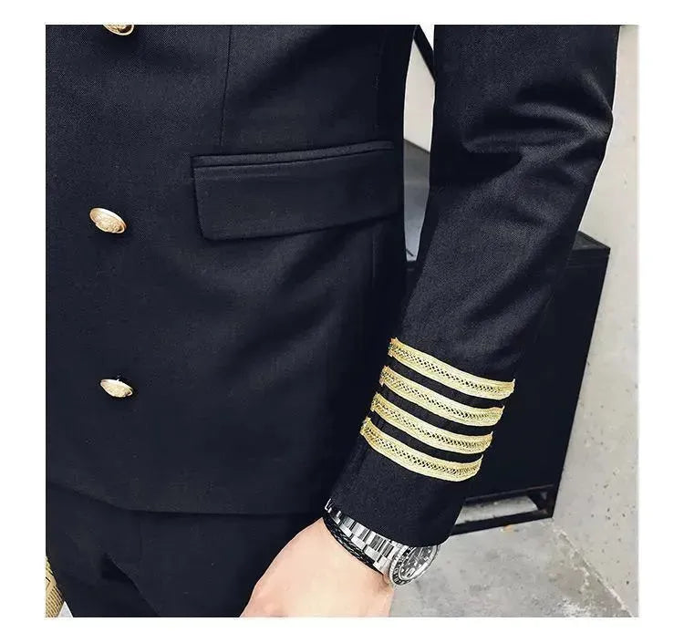 Embroidery Prom Suit For Men - Tuxedo Suit - LeStyleParfait