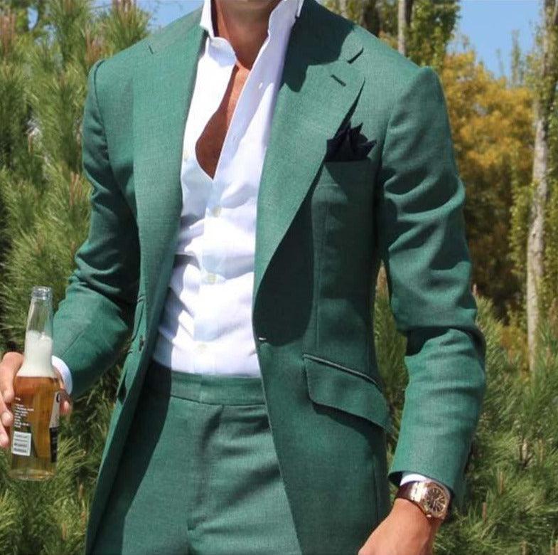 Emerald Single Breasted Suit - Men's Suit - LeStyleParfait