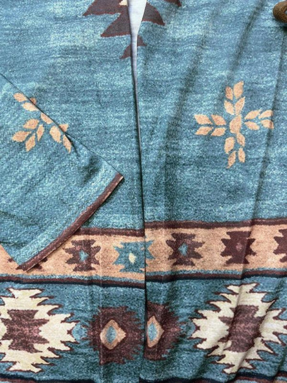 Ethnic Aztec Women Cardigan Sweater - Cardigan Sweater - LeStyleParfait