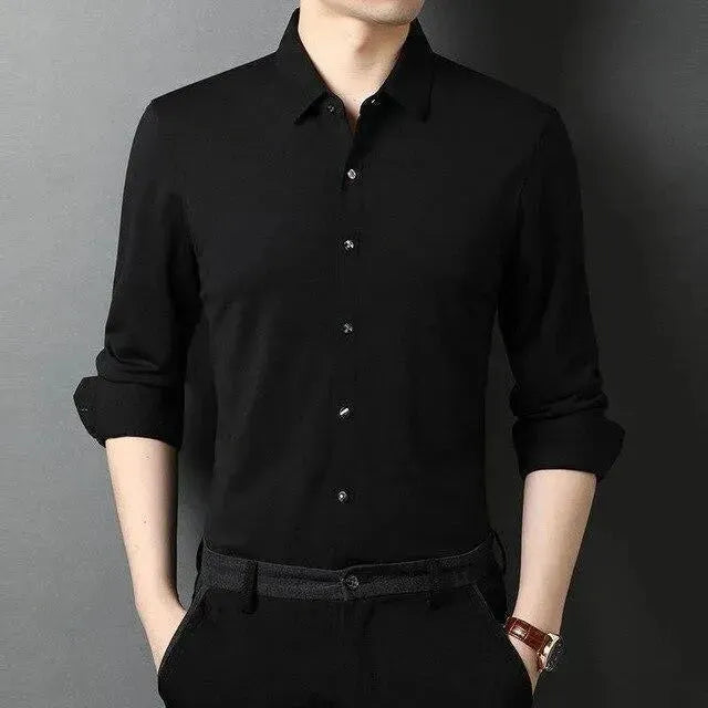 Ferell Satin Dress Shirt For Men - Silk Shirt - LeStyleParfait