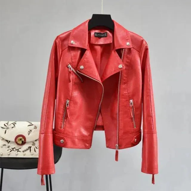 Fiona Biker Leather Jackets - Leather Jacket - LeStyleParfait
