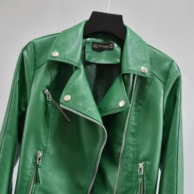 Fiona Biker Leather Jackets - Leather Jacket - LeStyleParfait