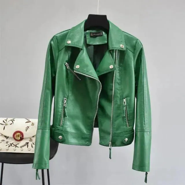 Fiona Biker Leather Jackets - Leather Jacket - LeStyleParfait