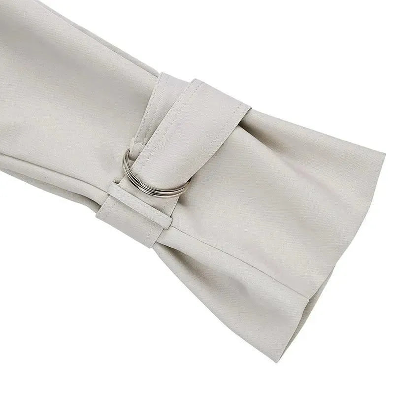 Flared Sleeves Trench Coat For Women - Trench Coat - LeStyleParfait